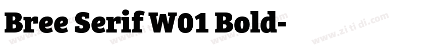 Bree Serif W01 Bold字体转换